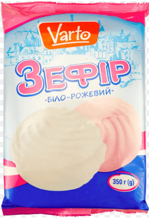 Зефір Varto біло-рожевий, 350г